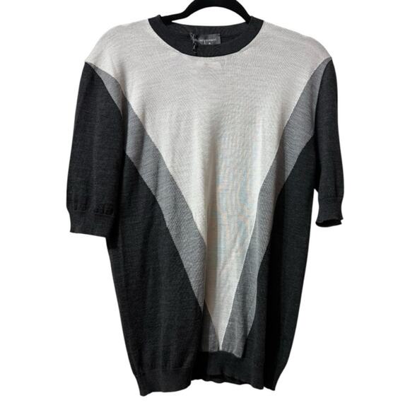 Lorena Antoniazzi Wool and Silk Short Sleeve Lightweight Knit Sweater Top Sz 12 - Picture 2 of 5